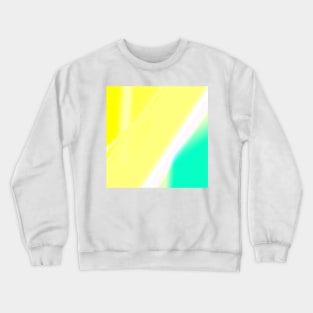 YELLOW BLUE GREEN WHITE ABSTRACT TEXTURE Crewneck Sweatshirt